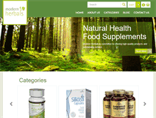 Tablet Screenshot of modernherbals.com